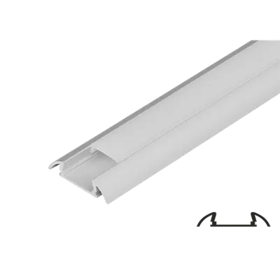 Profil Aluminiu pentru Benzi Led Lat Aplicat 2m