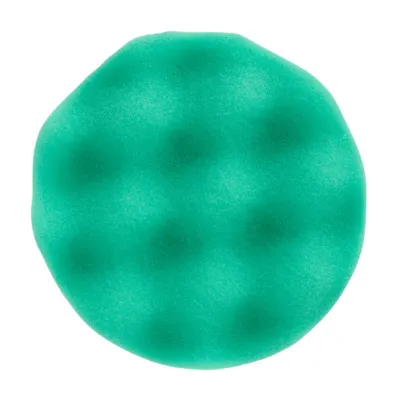 Burete abraziv lustruire, varf: ondulat, diametru: 75 mm, culoare: green, velcro, 4 buc