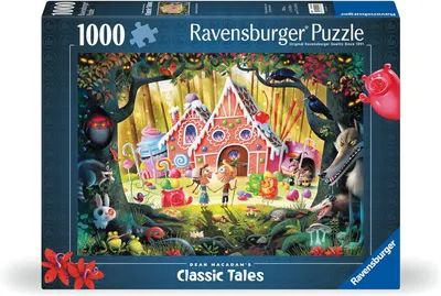 Puzzle Ravensburger din 1000 de piese - Hansel și Gretel - Ferește-te!