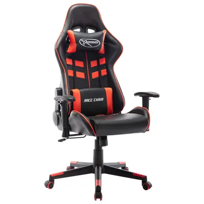 vidaXL Scaun de jocuri, negru și roșu, piele artificială