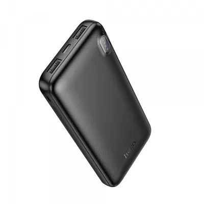Baterie Externa HOCO J128, 10000mAh, 10W, 2 x USB-A, Neagra