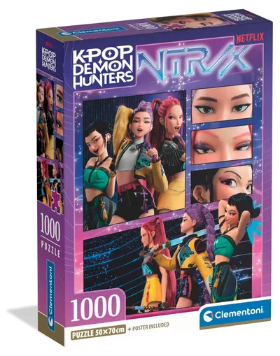 Puzzle Clementoni de 1000 piese - K-Pop Demon Hunters (varianta 2)