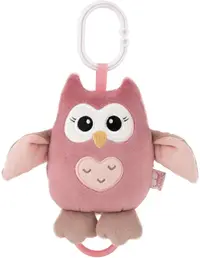 Amek Toys - Bufnita, roz, 15 cm