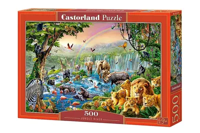 Puzzle Castorland din 500 de piese - Rau in jungla