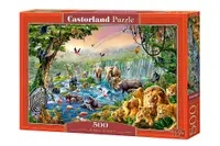Puzzle Castorland din 500 de piese - Rau in jungla