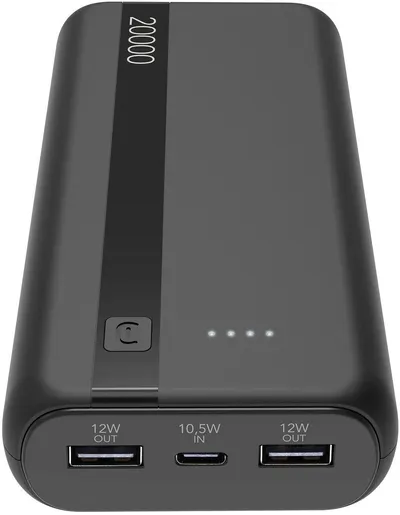 Baterie portabilă Cellularline - Essence Entry, 20000 mAh, negru