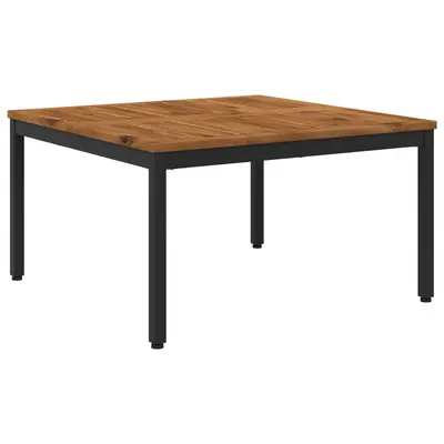 vidaXL Masă de cafea Natural și Negru 80 x 80,5 x 45 cm