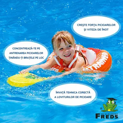 Placa de inot pentru copii Freds Swim Academy 15-60 kg