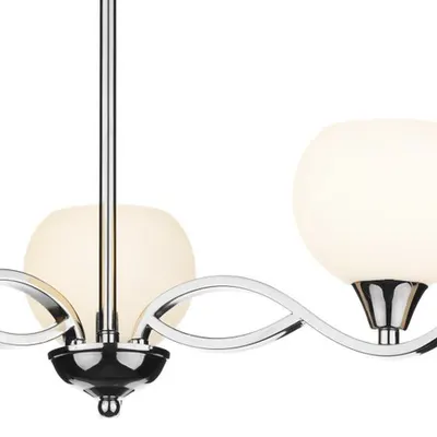 Plafoniera Aruba 3 Light Semi Flush Polished Chrome