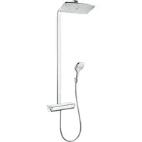 Coloana de dus crom lucios cu baterie termostatata Hansgrohe Raindance E 27112000