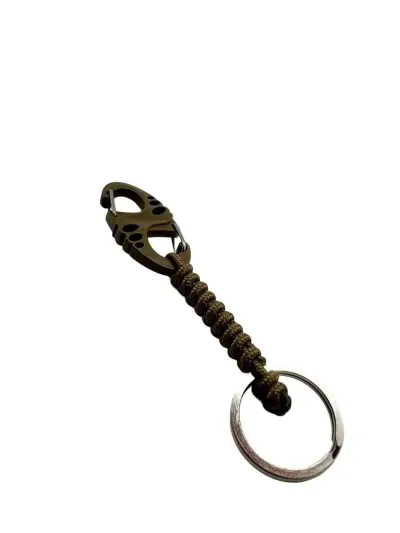 Carabina S Hook Paracord 275 cu Inel de Chei Theter Coyote Drop Zone - Default Title