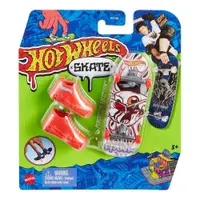 Set mini placa skateboard cu pantofi, Hot Wheels, Tony Hawk, Perception Deception, HNG41