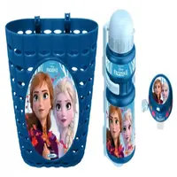 Set accesorii bicicleta clopotel, cos ghidon, sticla apa Disney Frozen