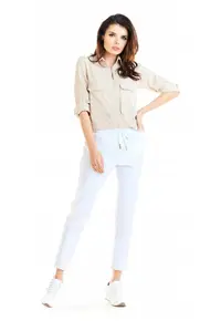 Pantaloni - 65978 - Alb