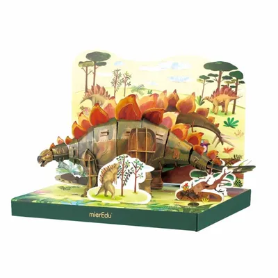 Puzzle 3D reglabil 154 piese - Stegosaurus