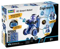 Model de asamblat 3 în 1 Revell Engineers - Smart Robot, cu telecomandă, 220 de piese