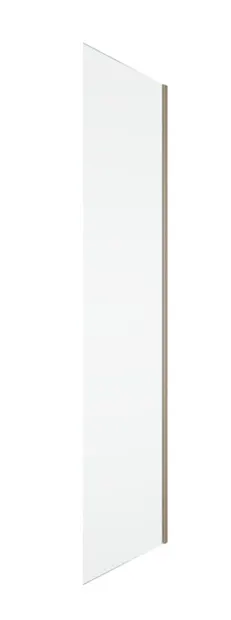 Perete dus 80x200 cm, champagne metal, grosime sticla 8 mm, tratament anticalcar, Ronal Oriana