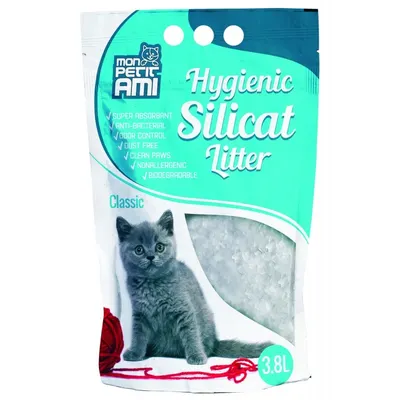 Nisip Silicat Pentru Pisici Mon Petit Ami CLasic 3.8 L
