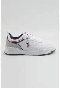 Pantofi sport din piele ecologica cu detaliu logo - Gri deschis/Albastru ultramarin/Alb optic