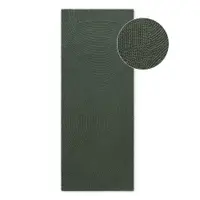 Covor tip traversă verde închis țesut manual din lână 80x200 cm Calmio – Hanse Home