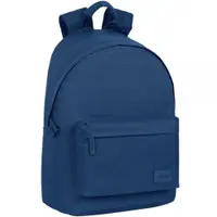 Rucsac cu buzunar laptop, tableta, Safta, Basic, Navy Blue, 31 x 41 x 16 cm