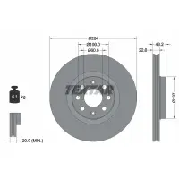 Disc frana TEXTAR 92145803