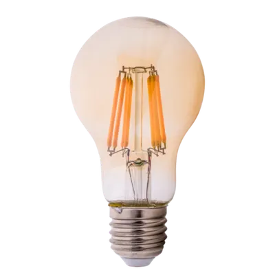 Bec LED EVO17 Filament A60 8W E27 2200K Auriu