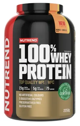 100% Whey Protein, mango și vanilie, 2250 g, Nutrend