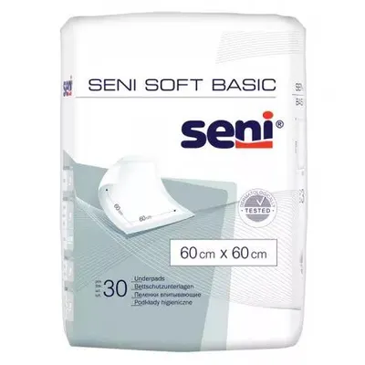 Aleze de protectie Soft Basic, 90 cm x 60 cm, 30 bucati, Seni Engros