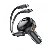 Incarcator Auto Cu Cablu USB-C Acefast B13, 53W, 3A, 1 x USB-A, Negru
