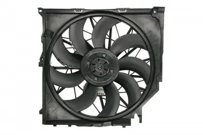 Ventilator radiator (cu carcasa) potrivit BMW 1 (E81), 1 (E82), 1 (E87), 1 (E88), 3 (E90), 3 (E91), 3 (E92), 3 (E93), X3 (E83) 2.0D-3.0D 09.03-12.13