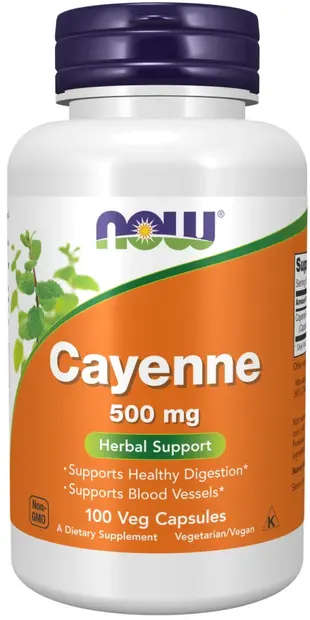 Cayenne, 500 mg, 100 capsule, Now