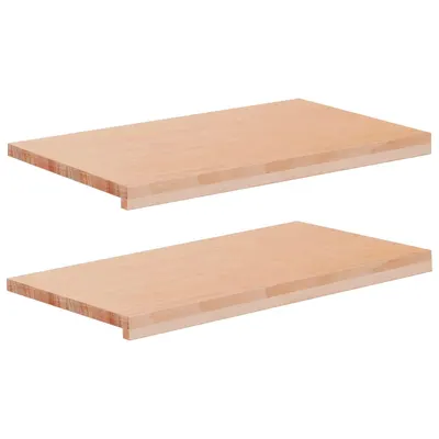 vidaXL Pervazuri 2 buc. natural 70 x 40 x 2 cm Lemn de fag masiv