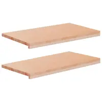 vidaXL Pervazuri 2 buc. natural 70 x 40 x 2 cm Lemn de fag masiv