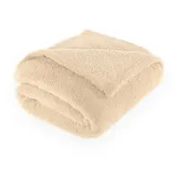 Pătură bej din micropluș/cocolino 150x200 cm Cocoon – Tiseco Home Studio