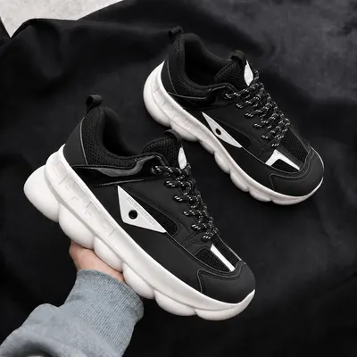 Adidasi barbati casual premium negri cu alb 209