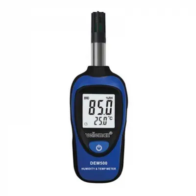 Umidometru si termometru digital Velleman DEM500, 0-100 % RH, -20+70 C