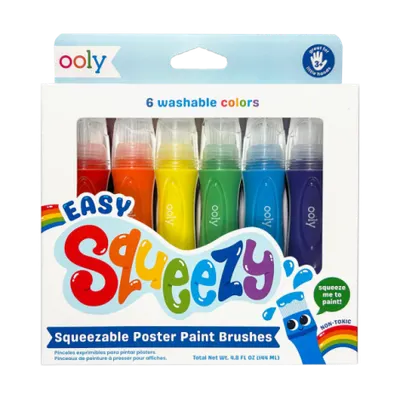 Pensule cu vopsea lichida Easy Squeezy - Set de 6