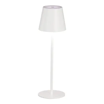 Veioză albă LED cu abajur din metal (înălțime 36,5 cm) Viletto – Fischer & Honsel