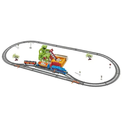 Set de joaca tren de marfa cu cariera 300 cm Power Train World