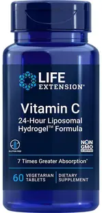 Vitamin C 24-Hour Liposomal Hydrogel Formula, 60 comprimate, Life Extension