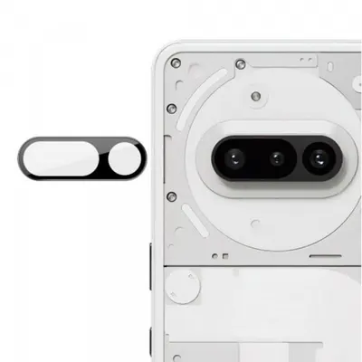 Folie de protectie Camera Spate Techsuit pentru Nothing Phone (3a), Sticla Securizata, Neagra