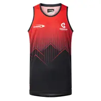 Maiou de Antrenament Crusaders Pro Training Super Rugby Negru și Roșu