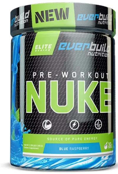 Elite Pre-workout Nuke, măr, 180 g, Everbuild