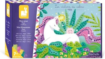 Set creativ Janod - Goblen cu diamante, imagini magice