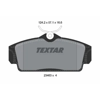 Set placute frana, frana disc TEXTAR 2346302