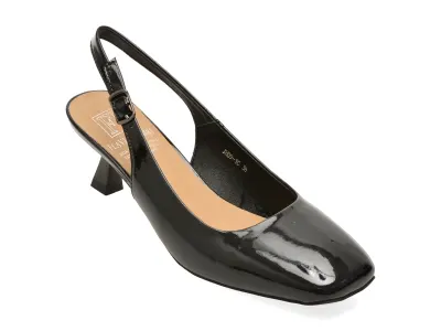 Pantofi eleganti FLAVIA PASSINI negri, JH09, din piele naturala lacuita
