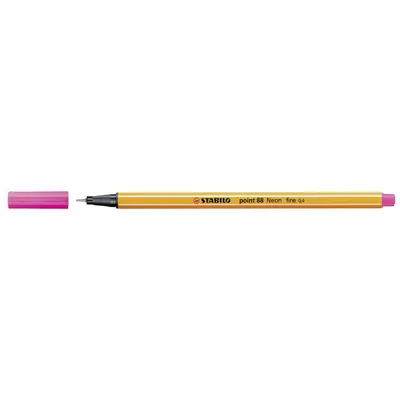 Liner Stabilo Point 88 - roz neon, 0,4 mm