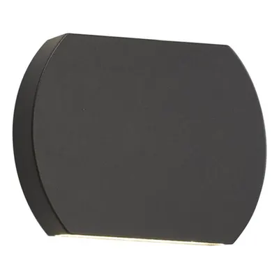 Aplica Vulcan Outdoor Wall Light Dark Grey IP44 LED