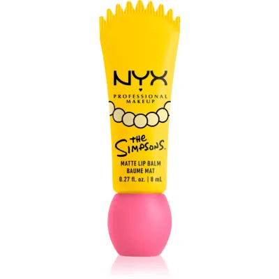 NYX Professional Makeup The Simpsons Smushy balsam de buze cu efect matifiant culoare Smarty Pink 8 ml